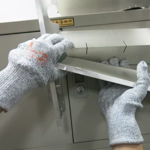 Cut Resistant Gloves 13G HPPE Spandex Nylon Mixed Seamless Knit Shell Knit Wrist