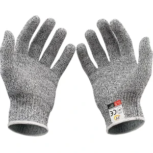 Cut Resistant Gloves Level 5 Hppe Glass Fiber Knitted Work Protection Anti Cut Resist Hand EN388 Safety Work Cutting Gloves
