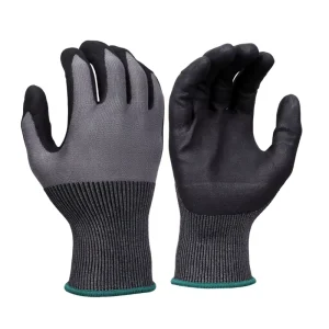 Cut-Resistant Lightweight Grip Work Gloves Microporous Nitrile-Coated ANSI/ISEA Safety Gloves