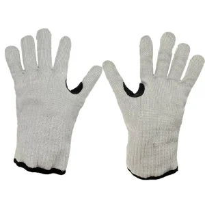 Cut-Resistant Textured Anti-Slip HPPE Gloves, White