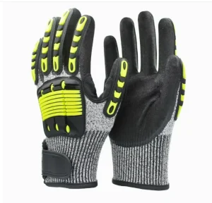 Cut- and Impact-Resistant Safety Gloves with Anti-Vibration and Anti-Puncture Protection for Oil, Mining, and Drilling