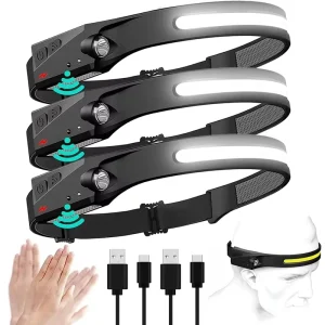 Cycling Waterproof Headlamp Super Bright Torch Light Mini Camping Light Rechargeable LED Portable Flashlight