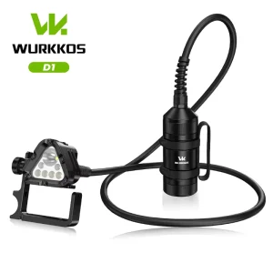 D1 Canister Dive Light 6000LM Professional Technical Diving Flashlight 31700mAh Long Runtime Scuba Torch