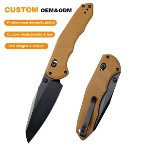 D2 Pocket Knife D2 Steel G10 Handle Tactical Folding Knife Self Defense EDC Outdoor Camping Hunting Survival OEM Manufacturer