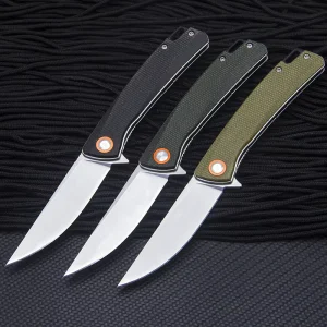 D2 Steel Blade Micarta Handle 59HRC Survival Knives Tactical Pocket Camping EDC Knife Fold Knife