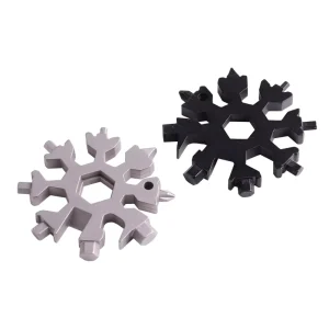 DIY OEM Stainless Steel Edc Multitool Multifunctional Snowflake Wrench Bike Repair Emergency Survival Daily Carry Gear