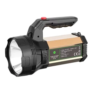 DP Aluminum LED Searchlight 18650 Lithium Battery Rechargeable Search Light Handheld Hunting Camping Outdoor