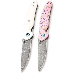 Damascus Steel VG10 Core Pocket Knife Durable ABS Handle Tactical Camping Lightweight Folding Knife EDC Survival EDC Tool