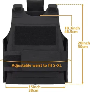 Detachable Outdoor Multi-Functional 20-36L Capacity Tactical Vest Oxford Waterproof Lightweight Training Protective Waistcoat