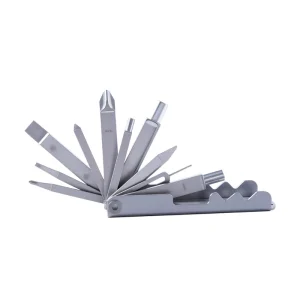EDC Pocket Multitool Folding Screwdriver Set Bottle Opener & Measuring Ruler Outdoor Daily Repair Hand Tool