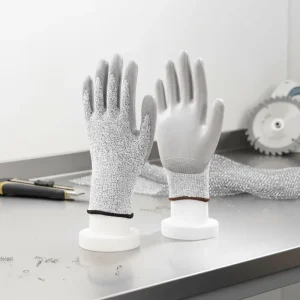 EN388 Level 5 Anti-Cut PU-Coated HPPE Work Gloves