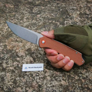 Edc Texture Carving Folding Knife Color G10 Handle Steel Knife Camping Outdoor Pocket Knife