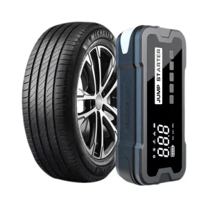 Emergency Car Truck Kit 4000A Peak Current 24000mAh Air Compressor Jump Starter Booster Pack