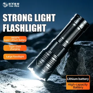 Emergency Flashlight Aluminum Alloy Rechargeable Telescopic Zoom Outdoor High Lumens Lithium Battery LED Tactical Torch Lights