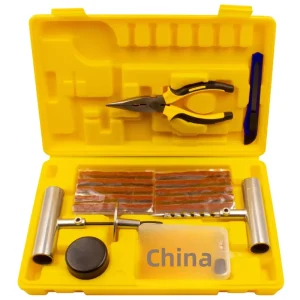 Emergency Steel Tire Repair Tool Kit for Cars and Motorcycles Quick Patching and Repair Toolbox for DIY Fixes