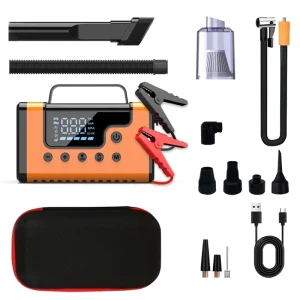 Emergency Tool Kit Automobile Emergency Start Power Supply All-in-One ABS Material Customized Color Vacuum Cleaner Blower Pump