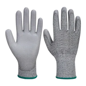 Excellent Quality Level 5 Anti Cut Pu Coated Touchscreen Safety Gloves Cut Resistant Work Gloves Size S