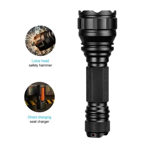 Explosion Proof Flashlight Waterproof IP68 Heavy Duty for Firefighting Rescue LED Torch with High Lumens Long Range LED Torch