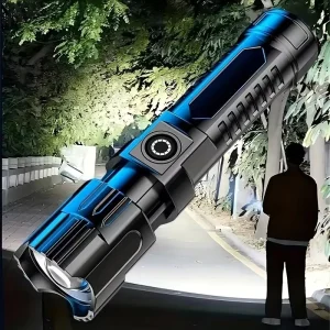 Factory Best Super Bright Portable Waterproof Zoomable Rechargeable ABS Body LED Torch Flashlights