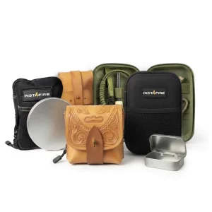 Factory Custom Survival Multifunction Tool Safety Emergency Fire Starters Flint Case High Carbon Steel Zipper Closure Fire Bag