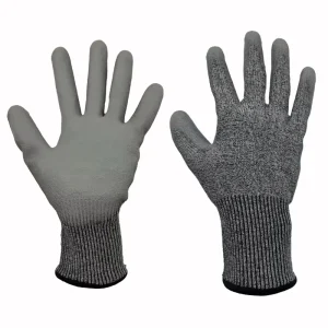 Factory Cut-Resistant PU Work Safety Gloves for Construction