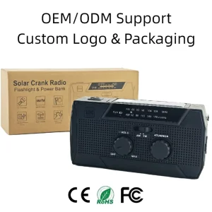 Factory Direct Emergency Radio for Cross border E commerce Choice 5000mah Power Bank SOS Alarm Flashlight Tool
