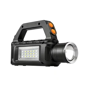 Factory Direct LED Searchlight 1400 Lumens High Brightness with Side Light Long Lasting Rechargeable Portable Handheld Light
