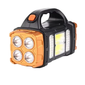 Factory Direct Sales Outdoor Abs Usb Output Function With Power Display Hand Held Solar Searchlight