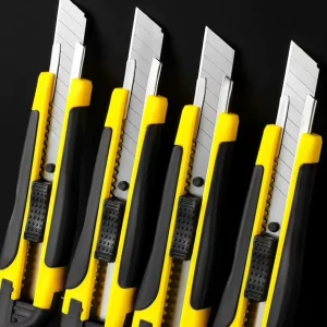 Factory Direct Supply Workshop Hand Tools Rubber Coated Utility Knife Small Wallpaper Knife Paper Cutter Unpacking Knife