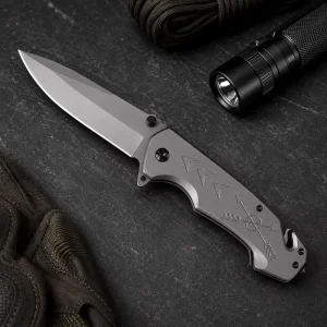 Factory High Hardness Stainless Steel Folding Knife Portable All Steel Fruit Knife