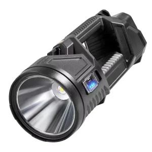 Factory High Quality USB Output Solar Type c Charging Three Source Light Plastic Hand Lamp With Power Display