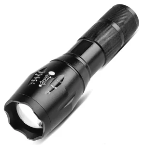 Factory Price High Bright LED Eco Diving Flashlight Torch Waterproof Rechargeable Zoom IP44 1000 Aluminum Alloy