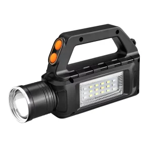 Factory Price High Power LED Rechargeable Searchlight 1400Lumen Lithium Battery IP65 Waterproof with Side Light Emergency