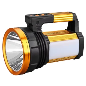 Factory Price Super Bright Searchlight Multifunctional USB Rechargeable LED Lithium Flashlight Emergency Lights for Camping