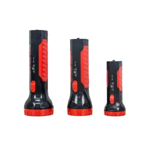Factory Rechargeable LED Torch Flashlight with ABS Body IP44 Waterproof for Emergency Outdoor Use
