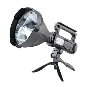 Factory USB Rechargeable Spotlight Waterproof Outdoor Search Light 15w Powerful with Tripod Searchlight