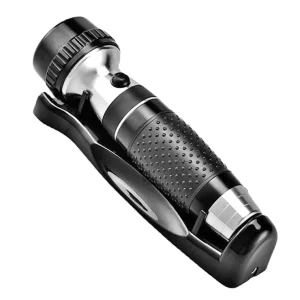 Fire Fighting Flashlight Rechargeable Holder 13 LED Aluminum Alloy Wall Mounted Emergency Hotel Torch Restaurant Escape Lighting