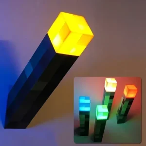 Flashlight Torch Lamp Decorative Light 4 Colors LED Night Light USB Charging with Buckle Kids Gift
