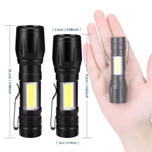 Flashlight USB Rechargeable Tactical Flashlight Powerful Portable LED Flashlight for Camping