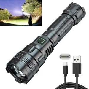 Flashlights Torches LED T6 Rechargeable Flashlight 3 Modes Accept Customized Battery Including