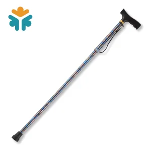 Folding Aluminum Walking Cane Free Standing Elderly Walking Stick
