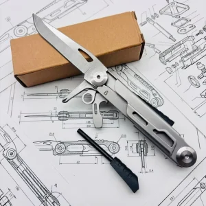 Folding Knife Survival Outdoor Camping Tool Multi EDC Pocket Knife Wrench Screwdriver Pliers for Hiking Fishing DIY Grade