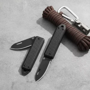 Folding Survival Knife G10 Handle Stainless Steel Blade Multi Tool Outdoor Camping Pocket Utility Knife DIY OEM
