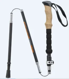 Folding Walking Stick 2 3 Section Lightweight Foldable