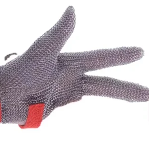 Food Grade Stainless Steel Chain Mail Cut Resistant Gloves Three Finger Five Finger