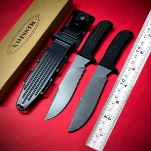 Foreign Trade Ready Stock Mad Dog Outdoor Knife Thickened Steel High Hardness One Piece Dragonbone Design Multi Functional