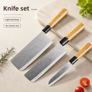 Forged 4Cr Series Stainless Steel Chef’s Knife Set Slicing Vegetable-Cutting Knives Sharp Ambidextrous Modern Minimalist Design