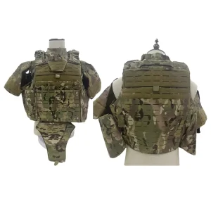 Full Body Coverage Multifunctional Adjustable Tactical Vest Woodland Outdoor Protective Breathable Dacron 1000D Waterproof Tear