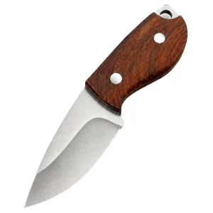 Full Tang Fixed Blade Knife 5Cr15MoV Stainless Steel Rosewood Handle Hunting Survival Knife Compact Straight Knife OEM Support