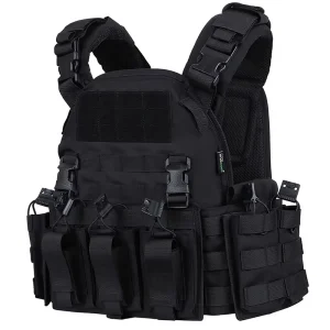 Gilet Tactique Adjust Colete Tatico Black Outdoor Hunting Chaleco Tactico Molle Plate Carrier Nylon Tactical Vest